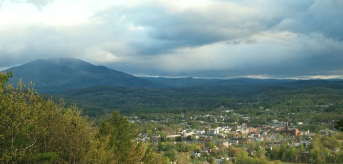 Mt. Ascutney and dowtown Claremont - 27AUG12